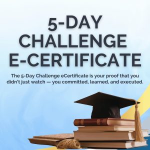 5 Day Challenge Certificate Fee